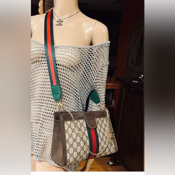 ❗️SOLD❗️Gucci Ophidia 11” 🌺Clutch 🌺Crossbody🌺FAB 🌺Great cond NO BAD ODORS💯 - Picture 7 of 17